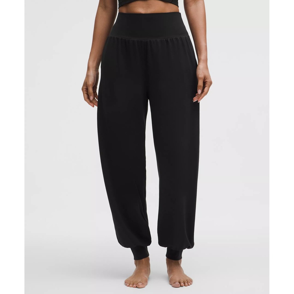 Lululemon-Rulu Drapey Oversized High-Rise Yoga Jogger-Black - Picture 2 of 7